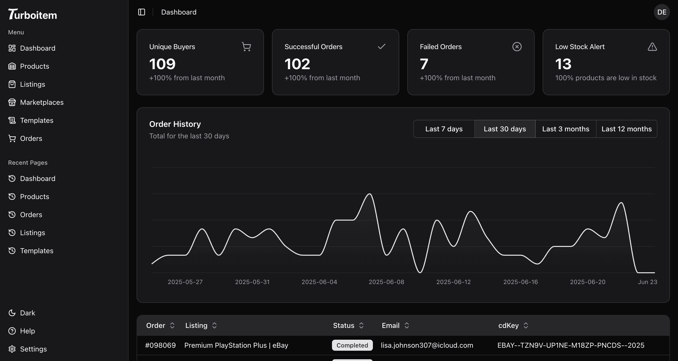 app screen
